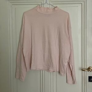 Pale pink Everlane Cropped Cotton Long Sleeve Shirt - Size S